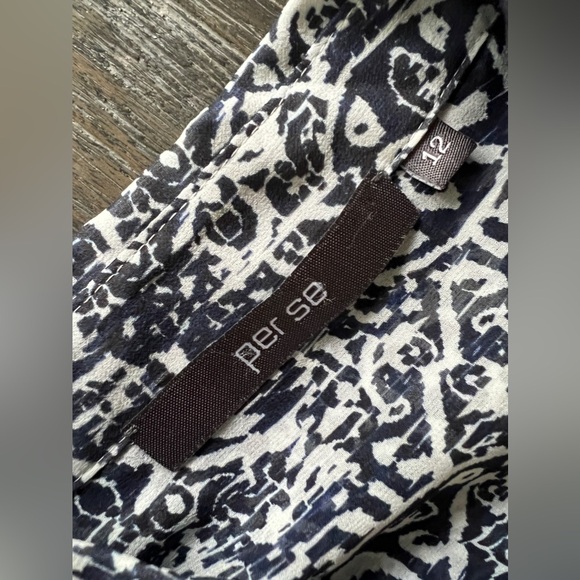 J CREWS PER SE silk blouse. Sz 12 - Picture 4 of 6